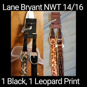 Lane Bryant Size 14/16 2 Pack Belts, NWT